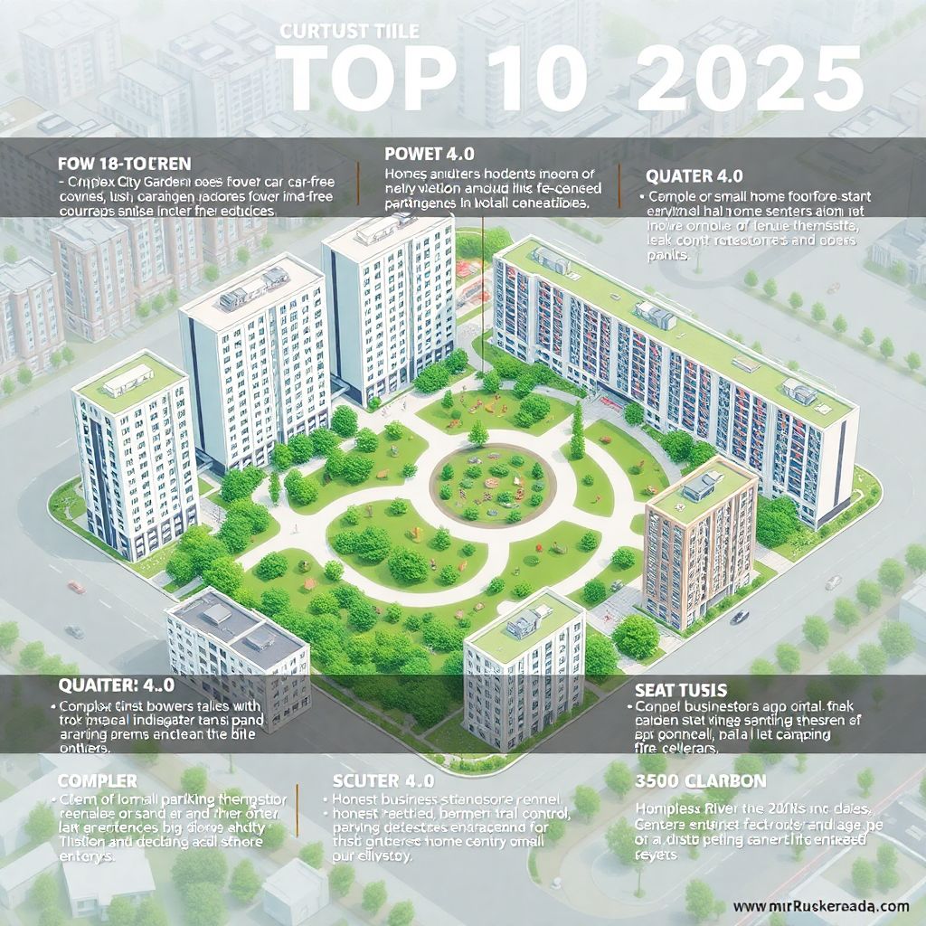 Новые жилые комплексы года: топ‑10 по версии Портала недвижимости