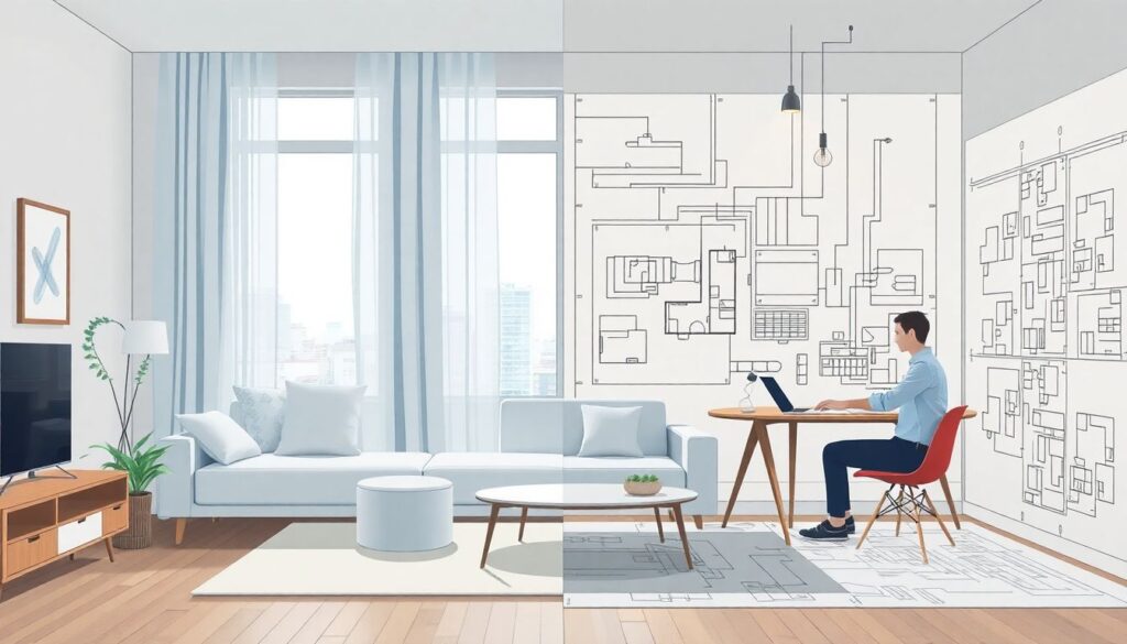 Дизайн интерьера в новостройке с нуля: с чего начать ремонт и как оптимизировать бюджет - иллюстрация